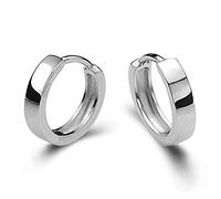 1 paio di orecchini rotondi semplici unisex con borchie, accessori per gioielli in argento sterling, regalo di compleanno per ragazze e ragazziAgile e professionale.