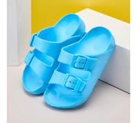 1 Paio di pantofole casual, leggere e alla moda per ragazzi, in colore azzurro cielo e rosso brillante, adatte per interno ed esterno, per primavera/estate EUR29-30,EUR31-32,EUR33-34,EUR35-36,EUR37-38