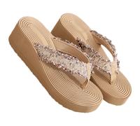 1 paio di pantofole estive donne sandali da festa in spiaggia sandali a cuneo