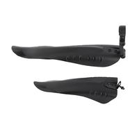 1 paio di parafanghi in plastica nera per mountain bike, anteriori e posteriori, per bici da strada e mountain bike.