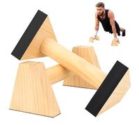 1 Paio di Parallele Calisthenics Attrezzature, Maniglie Flessioni Attrezzi Push Up Bars, Maniglie per Flessioni in Legno, Parallele Basse per Ginnastica Esercizi Allenamento Fitness Calistenia
