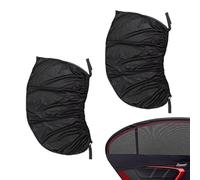 1 Paio di Parasole per Finestrino Auto, Parasole Tipo Copertura, Parasole Nero per Cani, Parasole per Parabrezza Auto, Parasole in Garza Nera per Auto, per Finestrini Laterali Posteriori