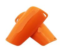 1 paio di parastinchi da calcio, calzini, cuscinetti, leggings for adulti, , manicotti for gambe per uomo, donna(Only Pads Orange,L)