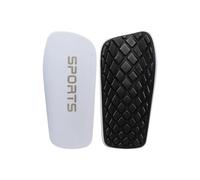 1 paio di parastinchi da calcio for adulti e bambini, manicotti for le gambe, supporto for il ginocchio Per Calcio(White,M(7-13Y))