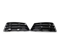 1 Paio Di Paraurti Anteriore Auto Fendinebbia Copertura Griglia In Basso A Sinistra + Lato Destro Per A4 B9 2016 2017 2018 Plastica ABS Griglia Radiatore(Nero lucido)