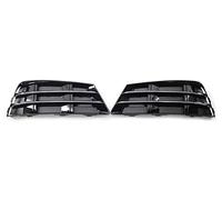 1 Paio Di Paraurti Anteriore Auto Fendinebbia Copertura Griglia In Basso A Sinistra + Lato Destro Per A4 B9 2016 2017 2018 Plastica ABS Griglia Radiatore(Chrome)