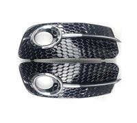 1 paio di paraurti auto, copertura fendinebbia, griglia a nido d'ape, cromata argento compatibile con Q5 2013 2014 2015 2016, sinistra destra, accessori for