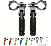 1 paio di parti del motociclo in alluminio CNC pedali universali poggiapiedi piegato pedana moto ciclomotori, kart, scooter, biciclette
