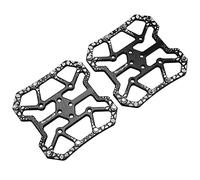 1 Paio di Pedali a Piattaforma Larga in Alluminio per Mountain Bike Adattatore per Piattaforma a Pedale a Scatto Autobloccante per Sistema di Bici da Strada SPD e KEO Sistema di Mountain Bike(Nero)