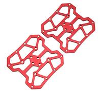 1 Paio di Pedali a Piattaforma Larga in Alluminio per Mountain Bike Adattatore per Piattaforma a Pedale a Scatto Autobloccante per Sistema di Bici da Strada SPD e KEO Sistema di Mountain Bike(rosso)