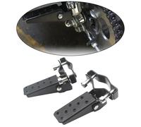 1 Paio di Pedali in Metallo per Moto, Pedali 25-30 Mm Pieghevoli per Accessori