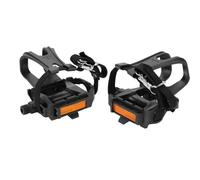 1 paio di pedali per bici con clip e cinghie, nylo pedali per bici Pedali per ciclismo Pinze per punta Gabbia per mountain bike Cyclette Spin bike Biciclette da esterno