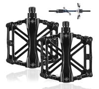 1 Paio di Pedali per Bicicletta, Pedali Antiscivolo in Alluminio, Asse 9/16 Pollici, Pedali MTB per Mountain Bike, Bici da Corsa e Città