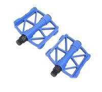 1 paio di pedali per mountain bike, in lega di alluminio doppio lato non flat a pedale in bicicletta per cavalcate per strada in montagna (Blu)