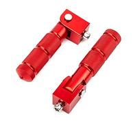 1 paio di pedane poggiapiedi anteriori posteriori per moto pieghevoli a 90° - accessori di modifica M8 per moto