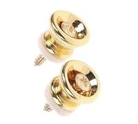 1 Paio Di Perni Di Bloccaggio Della Cinghia Per Chitarra Per Le Parti Dei Pulsanti Della Cinghia Del Basso Per Chitarra Acustica Elettrica Accessorio per Chitarra Strumento (Color : Gold)