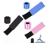 1 paio di pesi per polsi e caviglie, 0,5 libbre (227g) ciascuno, pesi fitness regolabili, fasce di resistenza, materiale in silicone rosa delicato sulla pelle, attrezzatura per esercizi aerobici indos
