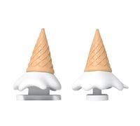 1 paio di pinne scorrevoli per squalo 3D, accessori per pinne di squalo (Ice Cream, taglia unica)