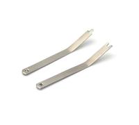 1 paio di pinze for cuticole in acciaio inossidabile con molla piatta e ad ago piccolo