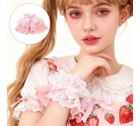 1 paio di polsini da polso alla moda Lolita: maniche da polso in pizzo vintage