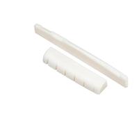 1 Paio Di Ponti In Osso Per Chitarra Classica Acustica A 6-12 Corde Sella Multipla E Dado In Vero Osso Guitar Nut Set(6 Acoustic)