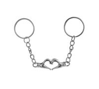 1 paio di portachiavi a forma di cuore, portachiavi per innamorati, ciondolo per partner con regalo magnetico per San Valentino, anniversario, matrimonio