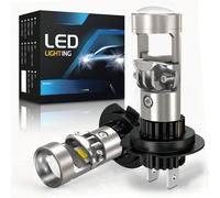 1 paio di proiettori per fari d'auto H7 H4 a LED con lenti, H11 H9 LED senza fili, 9005 9006 HB3, plug&play, mini lenti proiettore per fendinebbia, guida a sinistra Lega di alluminio