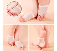1 Paio di protezioni per le punte da balletto, scarpe da danza per la pratica, suole a dita da ballo, cuscinetti metatarsali, cuscinetti per la pianta del piede Colore della pelle L,Colore della pelle