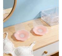 1 paio di reggiseni adesivi push-up in silicone, invisibili, copricapezzoli con sollevamento, riutilizzabili, per abbigliamento senza spalline e matrimoni