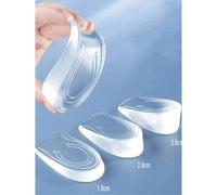 1 Paio di Rialzi per Scarpe, Classici Solette Rialzanti in Silicone Trasparente Morbide ed Elastiche, Lavabili e Comode, Adatte come Accessori per Scarpe e Stivali, Forniture per il Ritorno a Scuola,