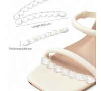 1 Paio di Rialzi per Scarpe con Tacco Alto, Cuscinetti Antiscivolo Autoadesivi per Tacchi e Sandali, Prevengono il Dolore, Adatti per Mezza Misura in Più Tagli UnicaLettere,Colore unicoSilicone