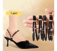 1 Paio di Rialzi per Tacchi Alti, 1 Paio di Lacci da Scarpe Progettati per Tacchi Alti, Cinghie Antiscivolo Invisibili per Risolvere i Problemi di Scivolamento, Adatti per Mocassini, Sandali, Scarpe d