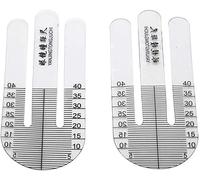 1 paio di righelli ottici misuratore di altezza della pupilla tester optometria per gli strumenti di misurazione oftalmica dell'occhio dell'ospedale X Righello di prova, misura e ispezione