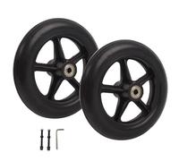 1 paio di ruote anteriori for sedia a rotelle da 6/7/8 pollici, rulli for ruote anteriori for sedia a rotelle solide, ruote girevoli di ricambio, accessori for ruote di ricambio universali for sedia a