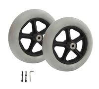 1 paio di ruote anteriori for sedia a rotelle da 6/7/8 pollici, rulli for ruote anteriori for sedia a rotelle solide, ruote girevoli di ricambio, accessori for ruote di ricambio universali for sedia a