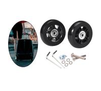 1 paio di ruote di ricambio per valigie per bagagli Ruota universale