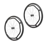 1 Paio di Ruote Posteriori per Sedia a Rotelle da 24 pollici, Ruota per Sedia a Rotelle Non Gonfiabile, Accessorio per Sedia a Rotelle Manuale, Cuscinetto da 12 mm (1/2")