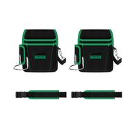 1 paio di sacchetti per attrezzi rinforzati con fibbie a sgancio rapido per manutenzione esterna, officina, lavori all'aperto, borsa porta attrezzi