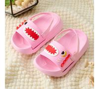 1 Paio di Sandali da Spiaggia Carini Rosa Piccolo Mostro Casual Comodi alla Moda Suola Morbida Interno/Esterno per Ragazze, Primavera/Estate, 22088-Rosa-Bambino EUR20,EUR21,EUR22,EUR23,EUR24,EUR25,EUR