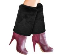 1 paio di scaldamuscoli pelosi da donna, morbidi stivali fuzzy, copriscarpe,