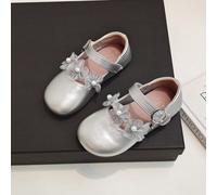 1 Paio di scarpe casual da ragazza con design a farfalla a strappo, punta quadrata piatta, stile principessa, adatte per bambine di età compresa tra 2 e 14 anni, adatte per tutte le stagioni, vacanze