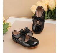 1 Paio di Scarpe da Camminare per Neonati Carine con Decorazione Floreale a Farfalla, Colore Unito, Suola Antiscivolo Massaggiante, Piatte, Adatte per Primavera e Autunno EUR19,EUR20,EUR21,EUR22,EUR23