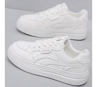 1 Paio di Scarpe da Ginnastica Bianche Leggere e Casual da Donna, Adatte per Donne Minute, Scarpe Casual Traspiranti con Platform per Primavera/Autunno 2025 CN35,CN36,CN37,CN38,CN39,CN40,CN41Poliureta