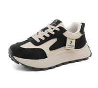 1 Paio di scarpe da running di alta qualità, multifunzionali, adatte per tutte le stagioni, per le donne. Scarpe piatte tipo Gump, con superficie in pelle sportiva, adatte per uso casual quotidiano, s