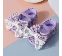 1 Paio di Scarpe per Neonati, Adatte per Uso Interno, Esterno e Feste, Design con Suola Antiscivolo per Aiutare a Camminare, Scarpe Piatte Morbide per Neonati CN10-11,CN12-13,CN14-15quadri