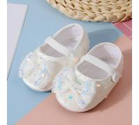 1 Paio di Scarpe per Neonati, Adatte per Uso Interno, Esterno e Feste, Suola Antiscivolo, Adatte per Imparare a Camminare, Scarpe Piatte e Morbide per Neonati CN10,CN11,CN12Piante