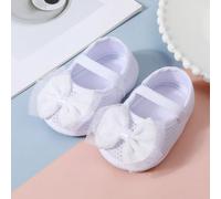 1 Paio di Scarpe per Neonati, Adatte per Uso Interno/Esterno e Feste, Suola Antiscivolo per Aiutare a Camminare, Scarpe per Neonati con Fondo Morbido e Piatto CN10,CN11,CN12Colore unico