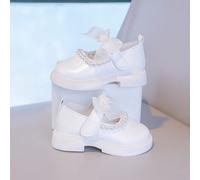 1 Paio di Scarpe Piatte Stile Principessa per Bambini Decorate con Perle e Fiocco Carino, Aggiungendo un Fascino Dolce al Bambino. Dettagli di Decorazione con Perle Raffinate sulla Tomaia, Ideali per 