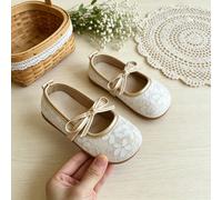 1 Paio di Scarpe Piatte Stile Principessa Ricamate con Perle, Decorazione Floreale, Design Traforato, Adatte per Compleanni, Matrimoni, Occasioni Formali, Feste, Esibizioni sul Palco e Momenti Indimen
