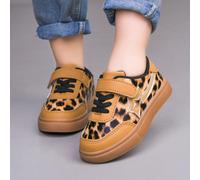 1 Paio di scarpe sportive e casual per bambini, con design a stampa leopardata e a stelle, con chiusura a strappo, adatte per tutte le stagioni EUR21,EUR22,EUR23,EUR24,EUR25,EUR26,EUR27,EUR28,EUR29,EU